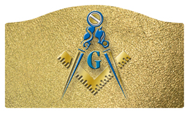 DASHELL-370-SH-GD Masonic Lodge Shimmer Gold